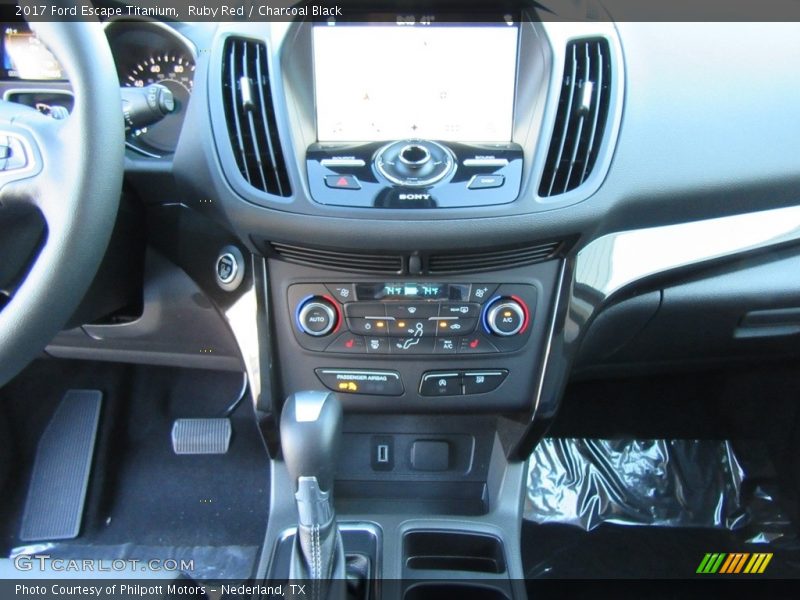 Ruby Red / Charcoal Black 2017 Ford Escape Titanium