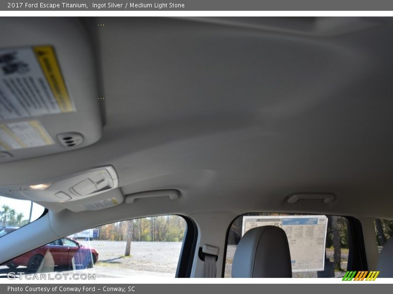Ingot Silver / Medium Light Stone 2017 Ford Escape Titanium