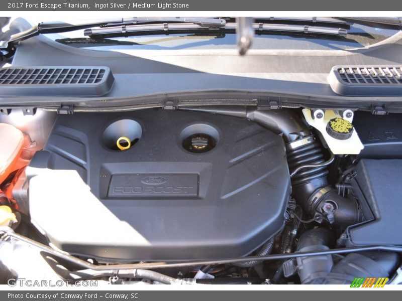 Ingot Silver / Medium Light Stone 2017 Ford Escape Titanium