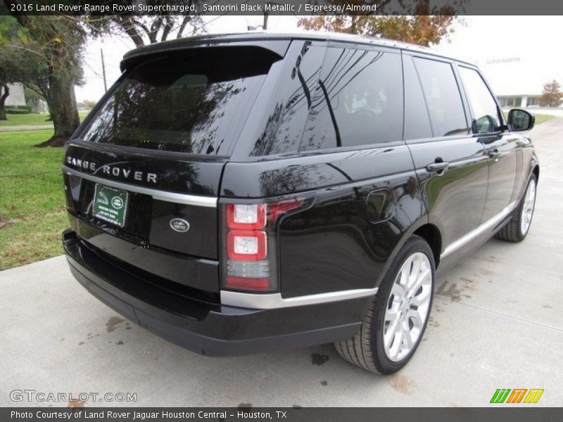 Santorini Black Metallic / Espresso/Almond 2016 Land Rover Range Rover Supercharged
