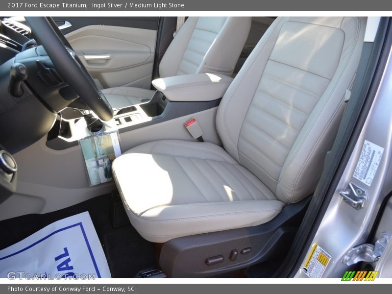 Ingot Silver / Medium Light Stone 2017 Ford Escape Titanium