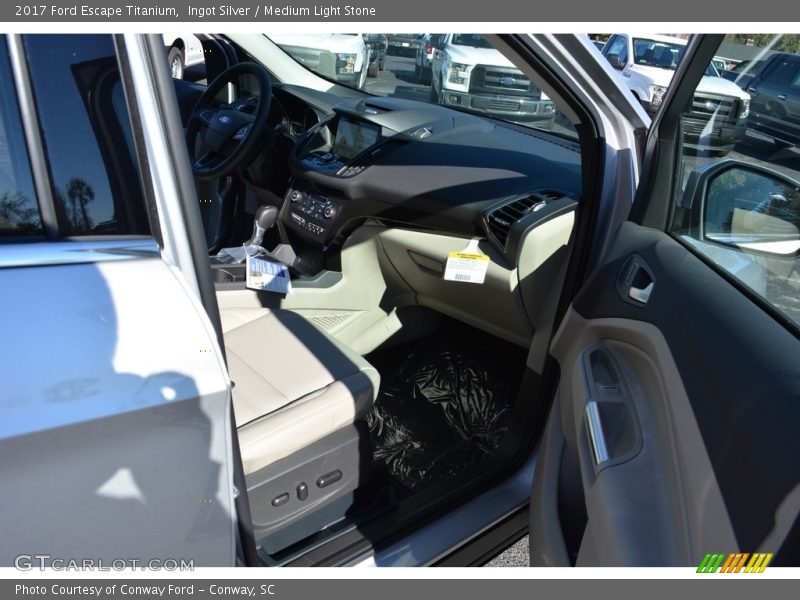 Ingot Silver / Medium Light Stone 2017 Ford Escape Titanium
