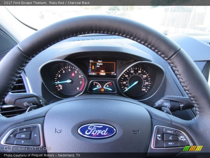 Ruby Red / Charcoal Black 2017 Ford Escape Titanium
