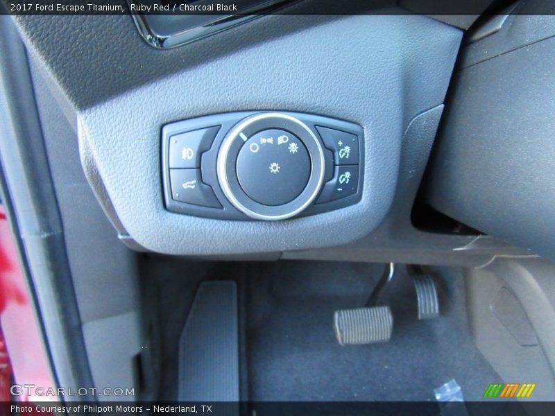 Ruby Red / Charcoal Black 2017 Ford Escape Titanium