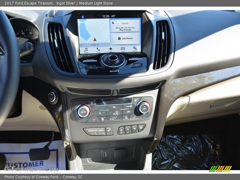 Ingot Silver / Medium Light Stone 2017 Ford Escape Titanium