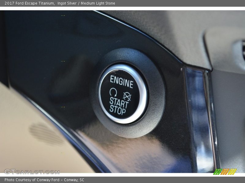 Ingot Silver / Medium Light Stone 2017 Ford Escape Titanium