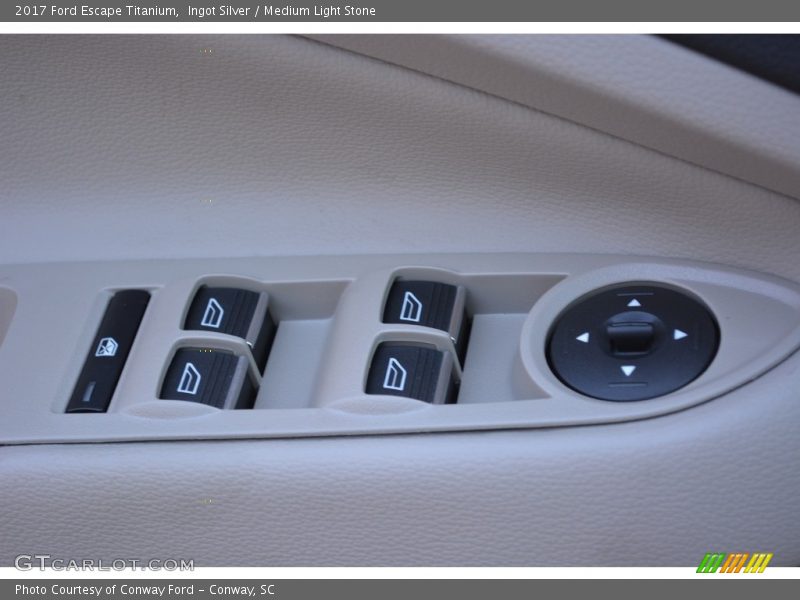 Ingot Silver / Medium Light Stone 2017 Ford Escape Titanium