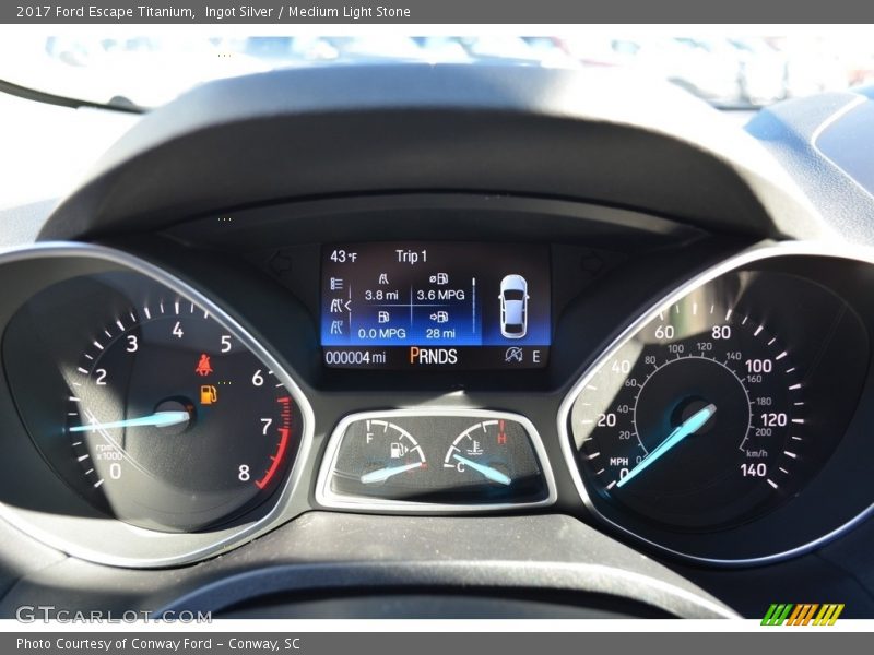 Ingot Silver / Medium Light Stone 2017 Ford Escape Titanium