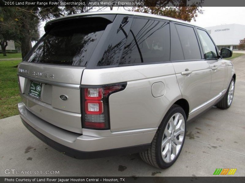 Aruba Metallic / Espresso/Ivory 2016 Land Rover Range Rover Supercharged