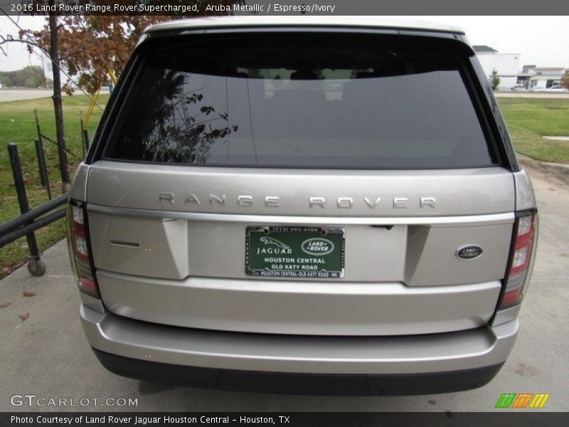 Aruba Metallic / Espresso/Ivory 2016 Land Rover Range Rover Supercharged