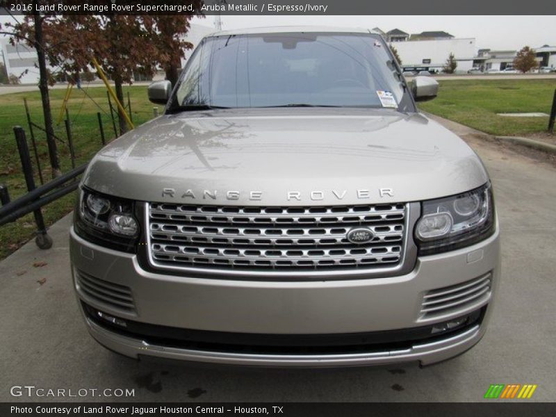 Aruba Metallic / Espresso/Ivory 2016 Land Rover Range Rover Supercharged