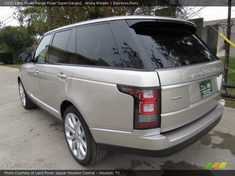 Aruba Metallic / Espresso/Ivory 2016 Land Rover Range Rover Supercharged