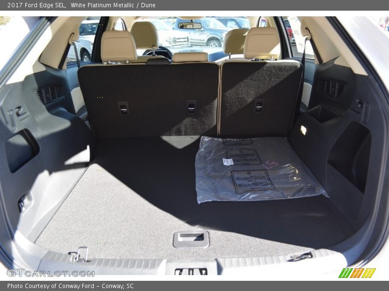 White Platinum Metallic / Dune 2017 Ford Edge SEL