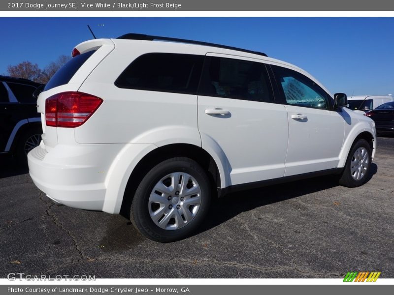 Vice White / Black/Light Frost Beige 2017 Dodge Journey SE