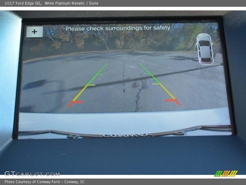 White Platinum Metallic / Dune 2017 Ford Edge SEL