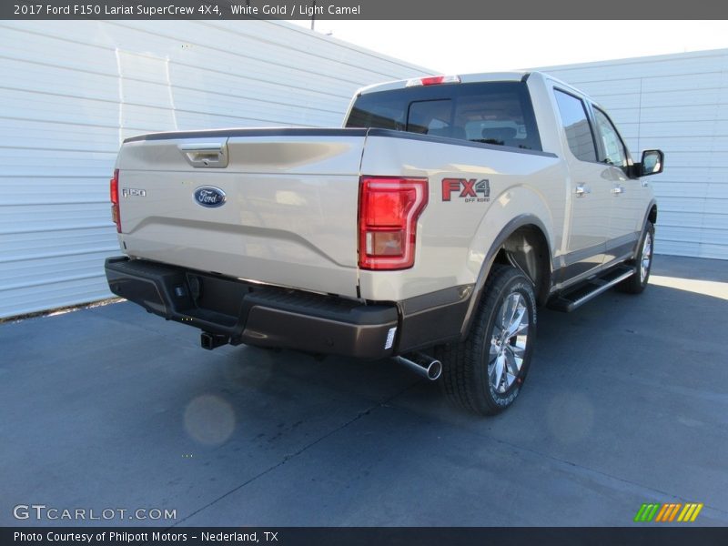White Gold / Light Camel 2017 Ford F150 Lariat SuperCrew 4X4