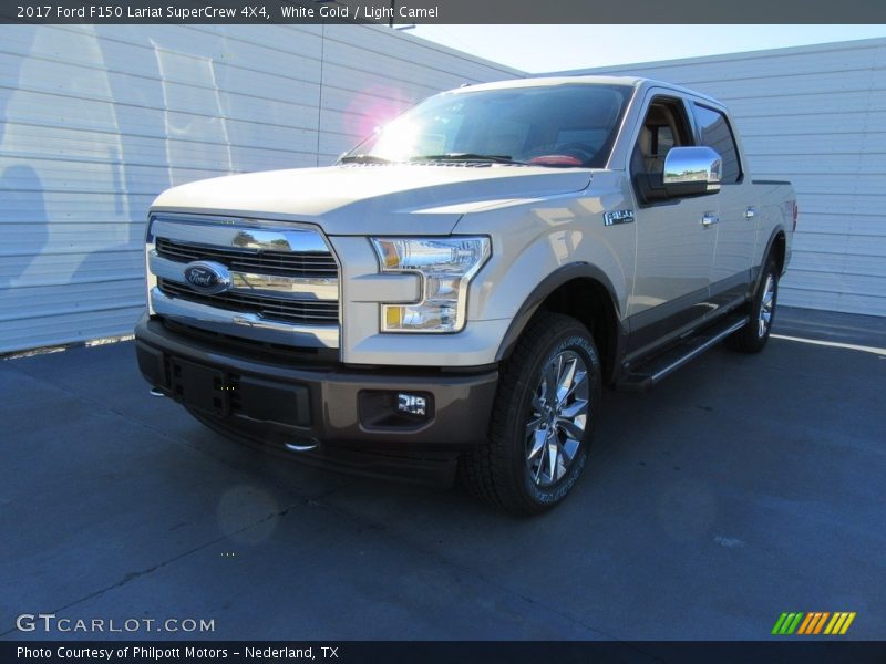 White Gold / Light Camel 2017 Ford F150 Lariat SuperCrew 4X4