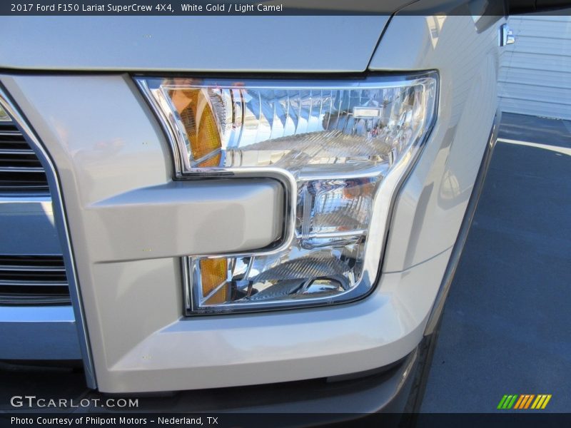 White Gold / Light Camel 2017 Ford F150 Lariat SuperCrew 4X4