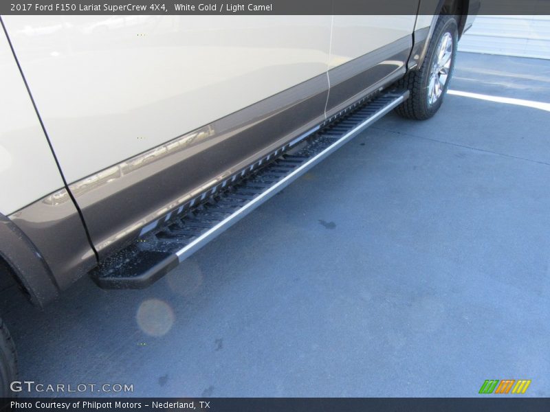 White Gold / Light Camel 2017 Ford F150 Lariat SuperCrew 4X4
