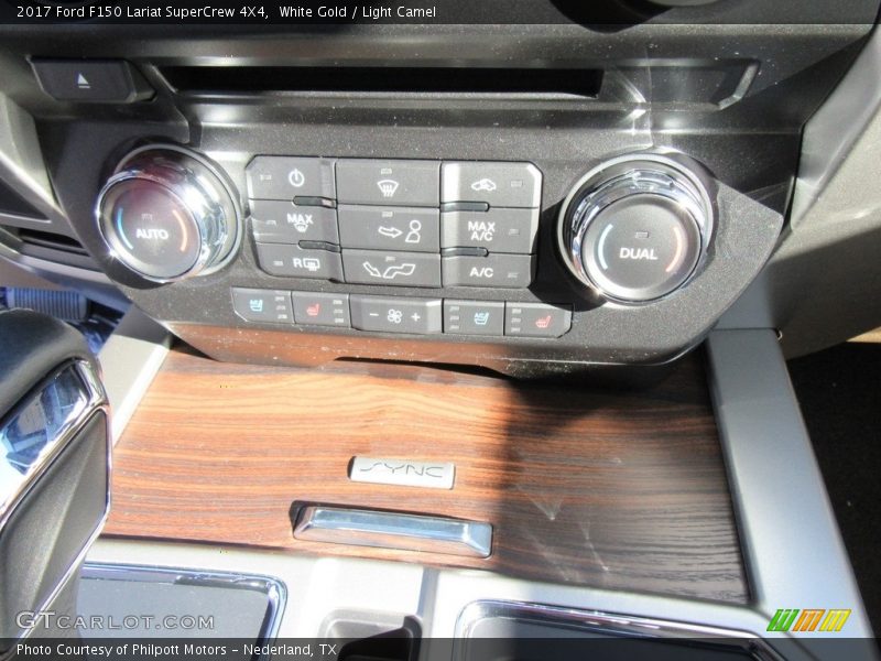 White Gold / Light Camel 2017 Ford F150 Lariat SuperCrew 4X4