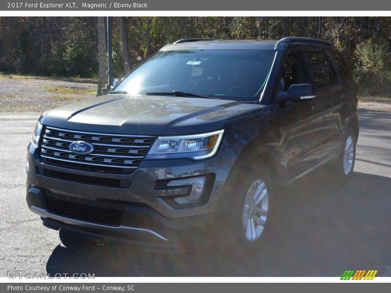 Magnetic / Ebony Black 2017 Ford Explorer XLT