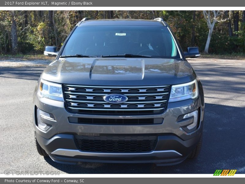 Magnetic / Ebony Black 2017 Ford Explorer XLT