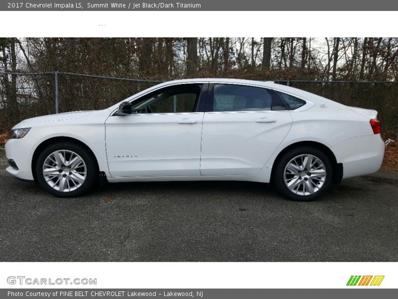 Summit White / Jet Black/Dark Titanium 2017 Chevrolet Impala LS