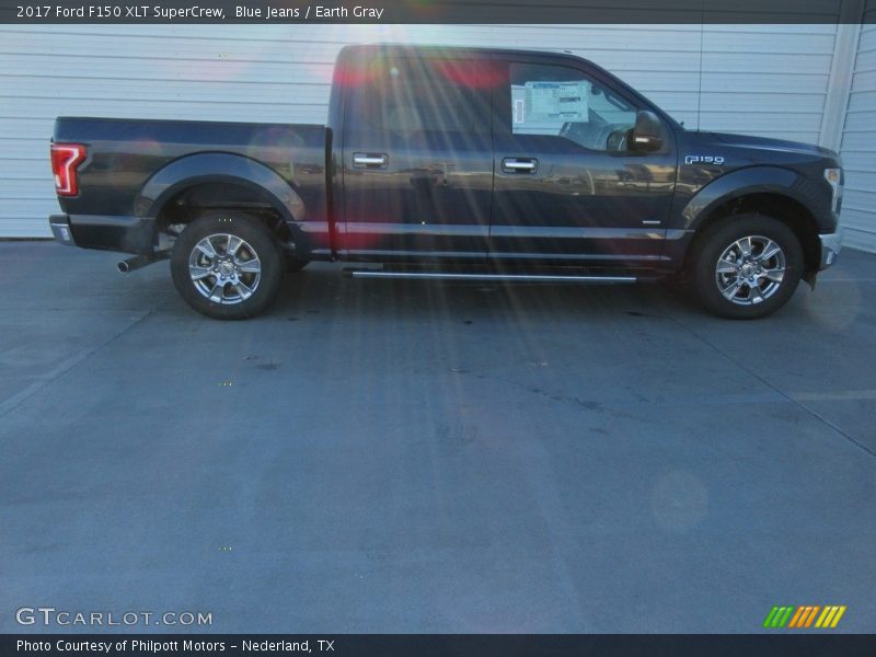 Blue Jeans / Earth Gray 2017 Ford F150 XLT SuperCrew