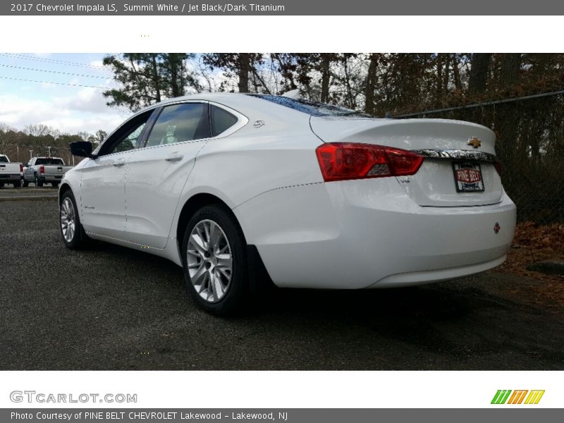 Summit White / Jet Black/Dark Titanium 2017 Chevrolet Impala LS