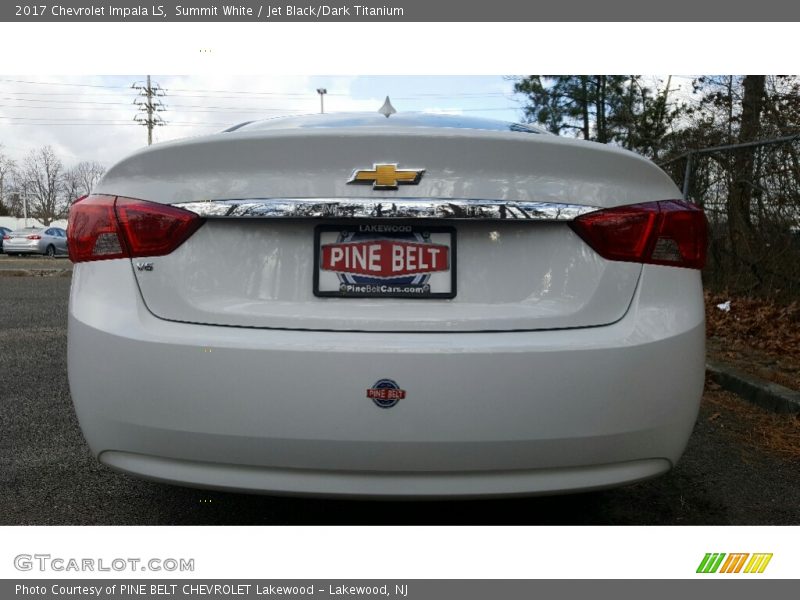 Summit White / Jet Black/Dark Titanium 2017 Chevrolet Impala LS
