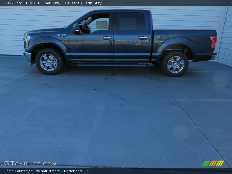 Blue Jeans / Earth Gray 2017 Ford F150 XLT SuperCrew