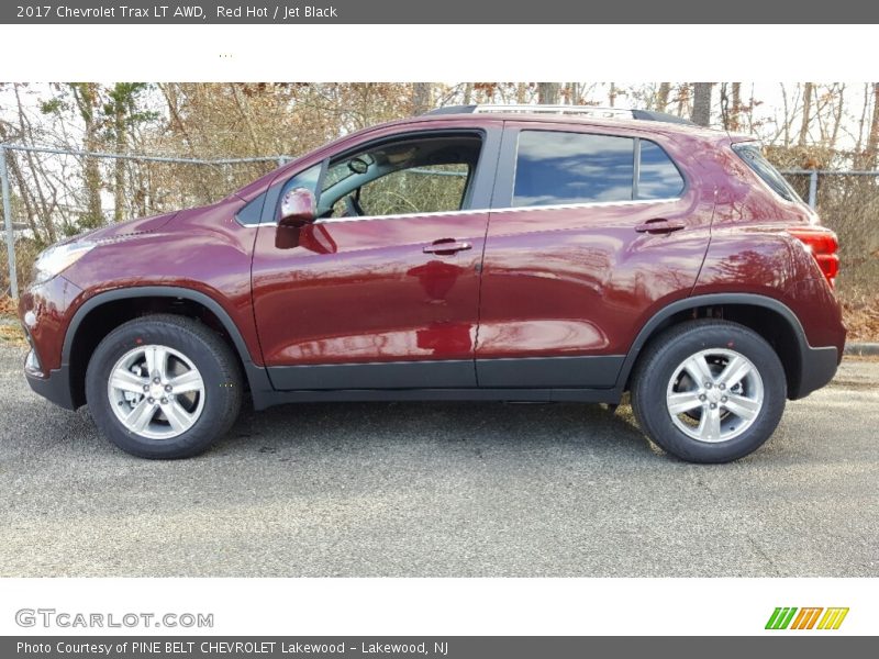 Red Hot / Jet Black 2017 Chevrolet Trax LT AWD