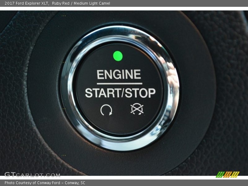 Ruby Red / Medium Light Camel 2017 Ford Explorer XLT
