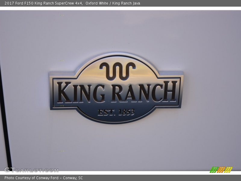 Oxford White / King Ranch Java 2017 Ford F150 King Ranch SuperCrew 4x4