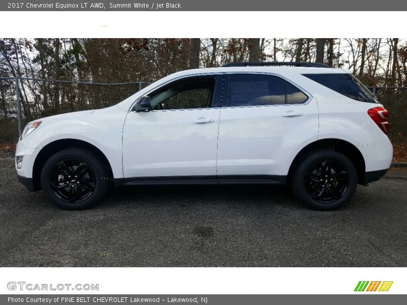 Summit White / Jet Black 2017 Chevrolet Equinox LT AWD