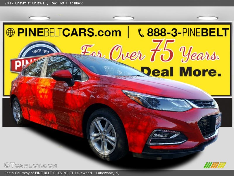 Red Hot / Jet Black 2017 Chevrolet Cruze LT