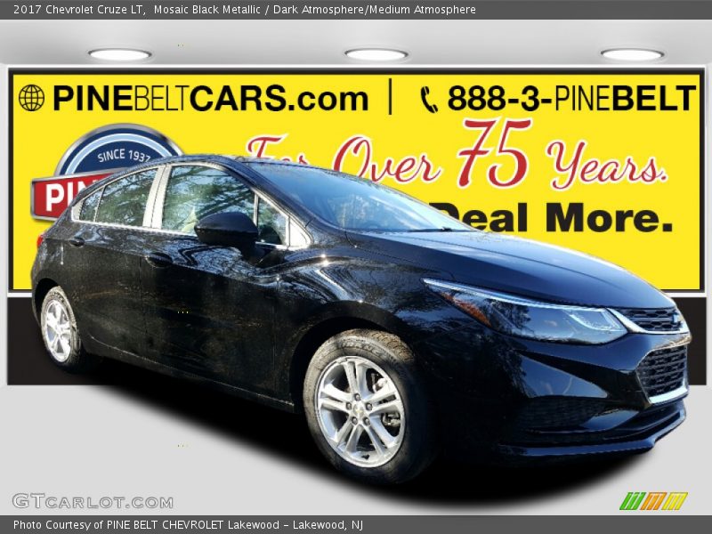 Mosaic Black Metallic / Dark Atmosphere/Medium Atmosphere 2017 Chevrolet Cruze LT