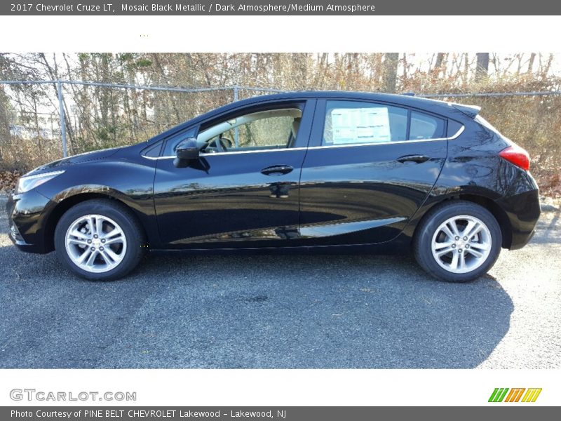 Mosaic Black Metallic / Dark Atmosphere/Medium Atmosphere 2017 Chevrolet Cruze LT