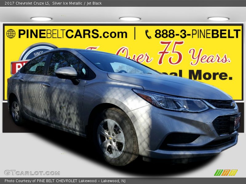 Silver Ice Metallic / Jet Black 2017 Chevrolet Cruze LS