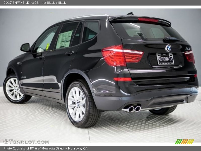 Jet Black / Black 2017 BMW X3 sDrive28i