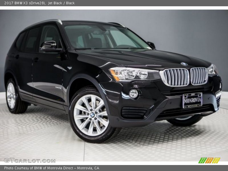 Jet Black / Black 2017 BMW X3 sDrive28i