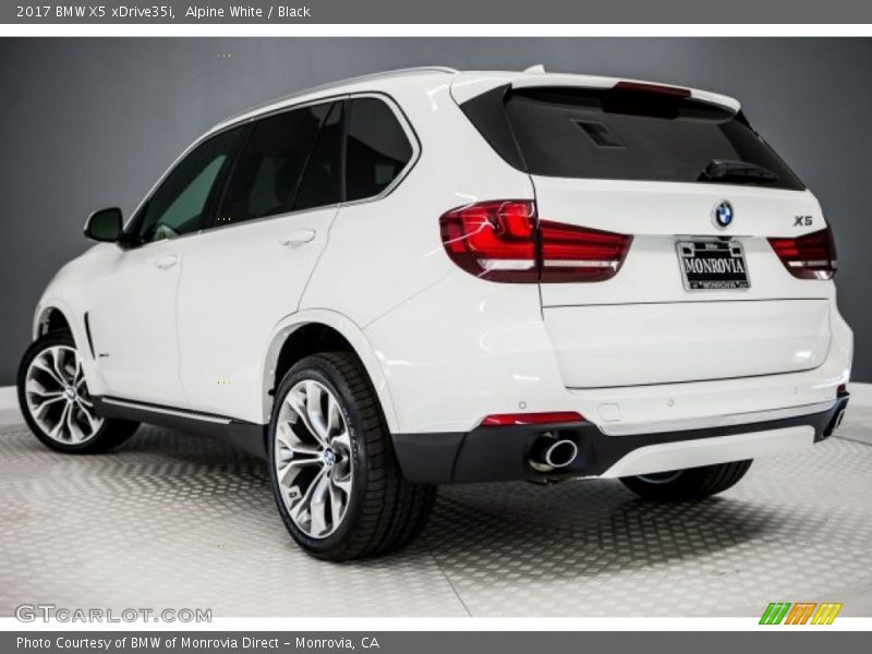 Alpine White / Black 2017 BMW X5 xDrive35i