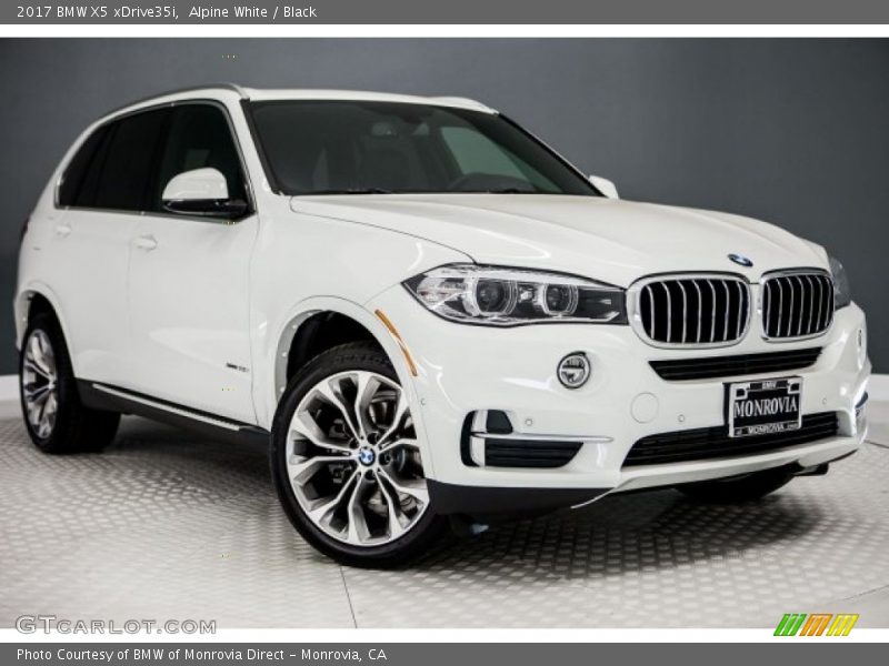 Alpine White / Black 2017 BMW X5 xDrive35i