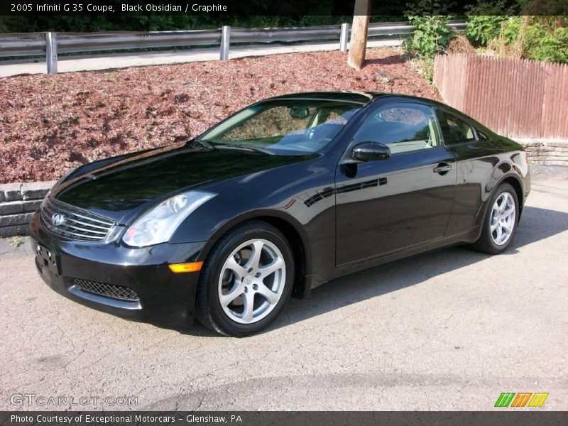 Black Obsidian / Graphite 2005 Infiniti G 35 Coupe