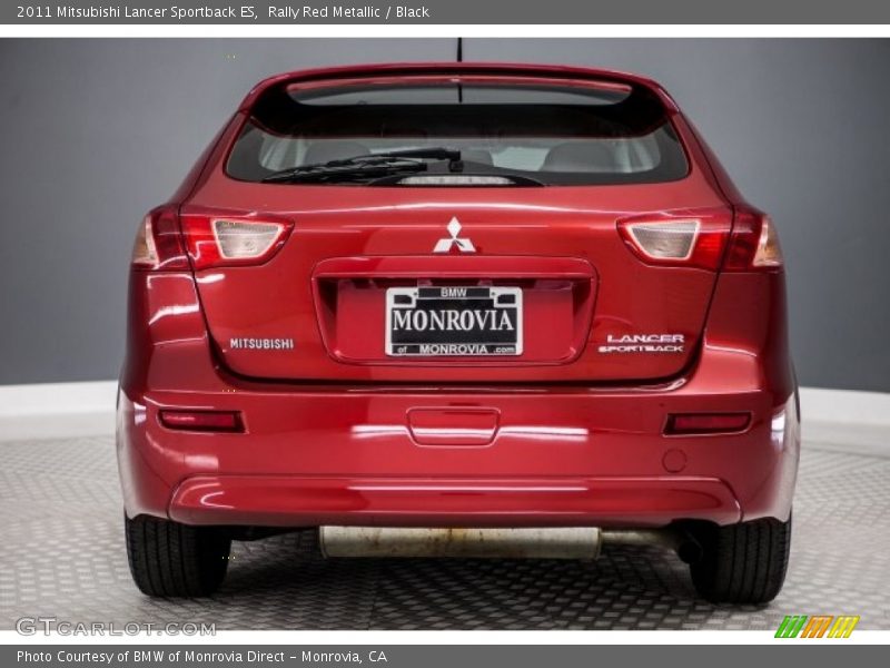 Rally Red Metallic / Black 2011 Mitsubishi Lancer Sportback ES