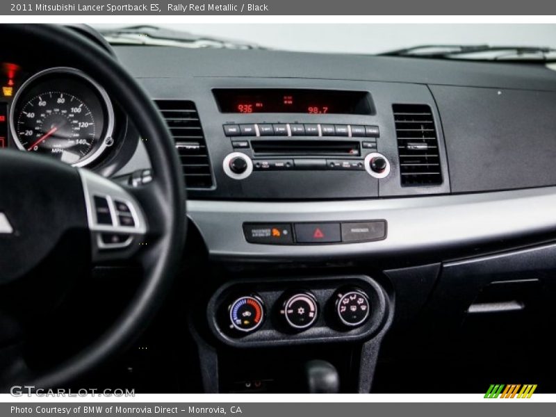 Rally Red Metallic / Black 2011 Mitsubishi Lancer Sportback ES