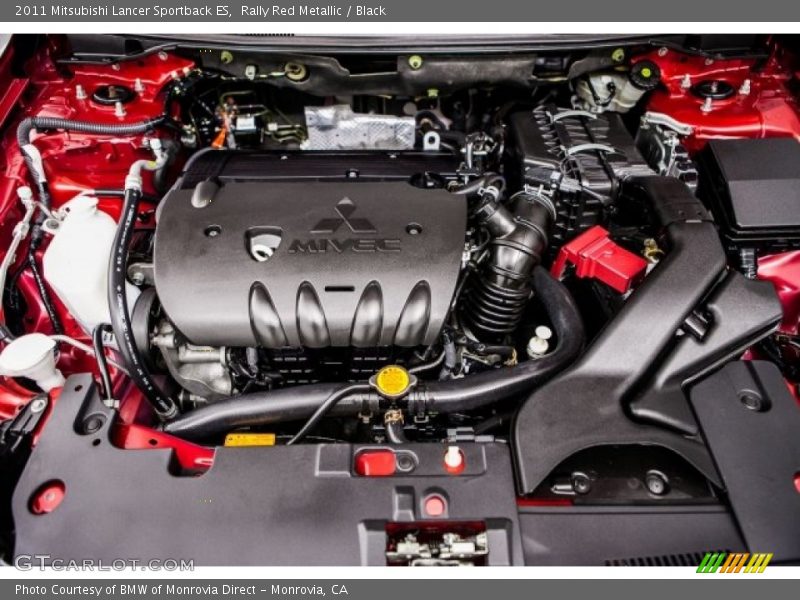 Rally Red Metallic / Black 2011 Mitsubishi Lancer Sportback ES