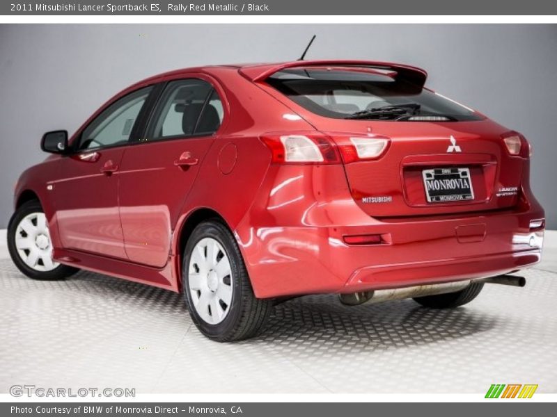 Rally Red Metallic / Black 2011 Mitsubishi Lancer Sportback ES
