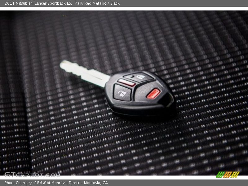 Rally Red Metallic / Black 2011 Mitsubishi Lancer Sportback ES