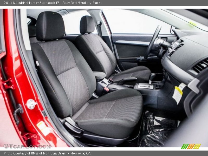 Rally Red Metallic / Black 2011 Mitsubishi Lancer Sportback ES